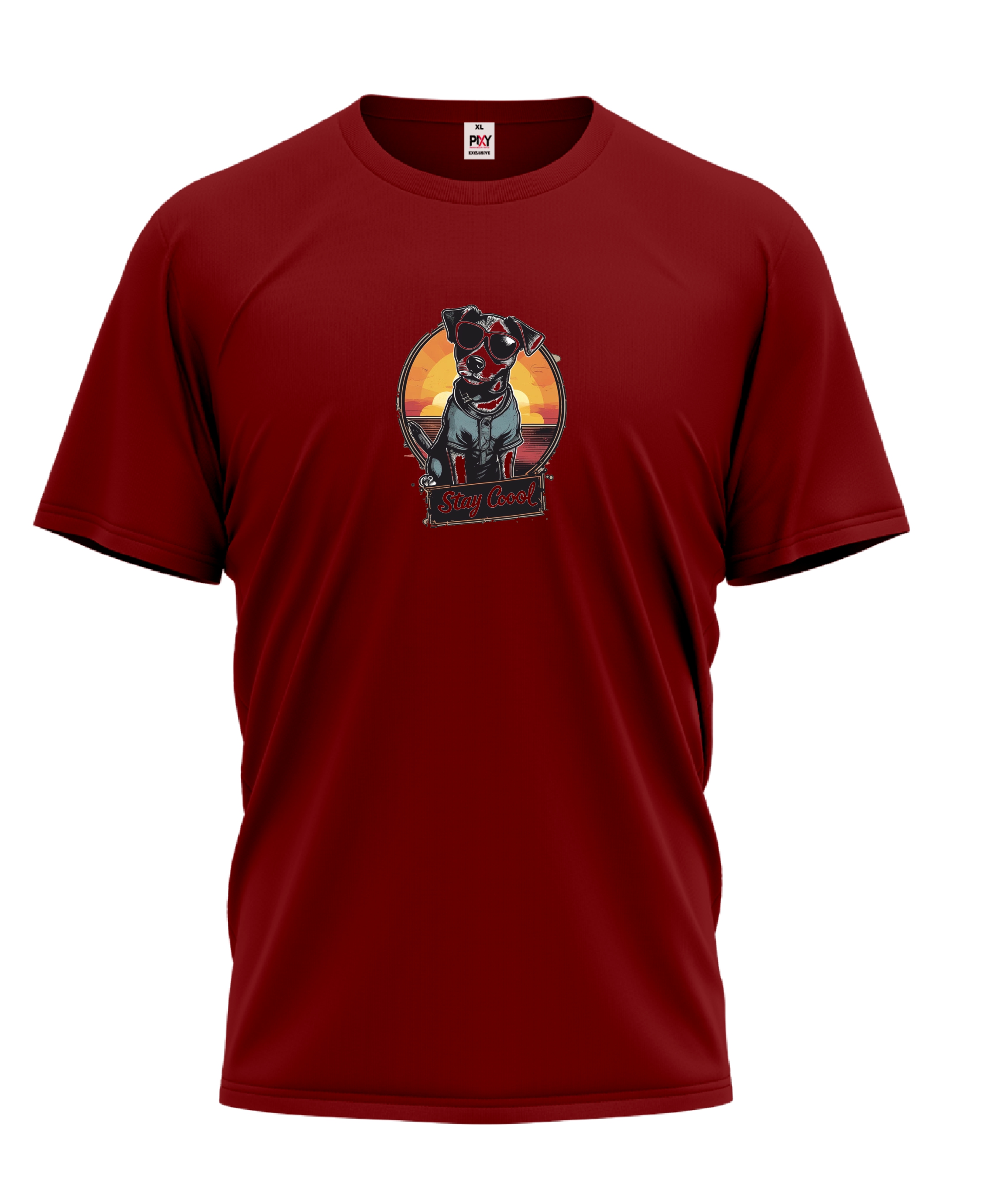 Unisex tričko s krátkým rukávem s potiskem pejska Stay Cool