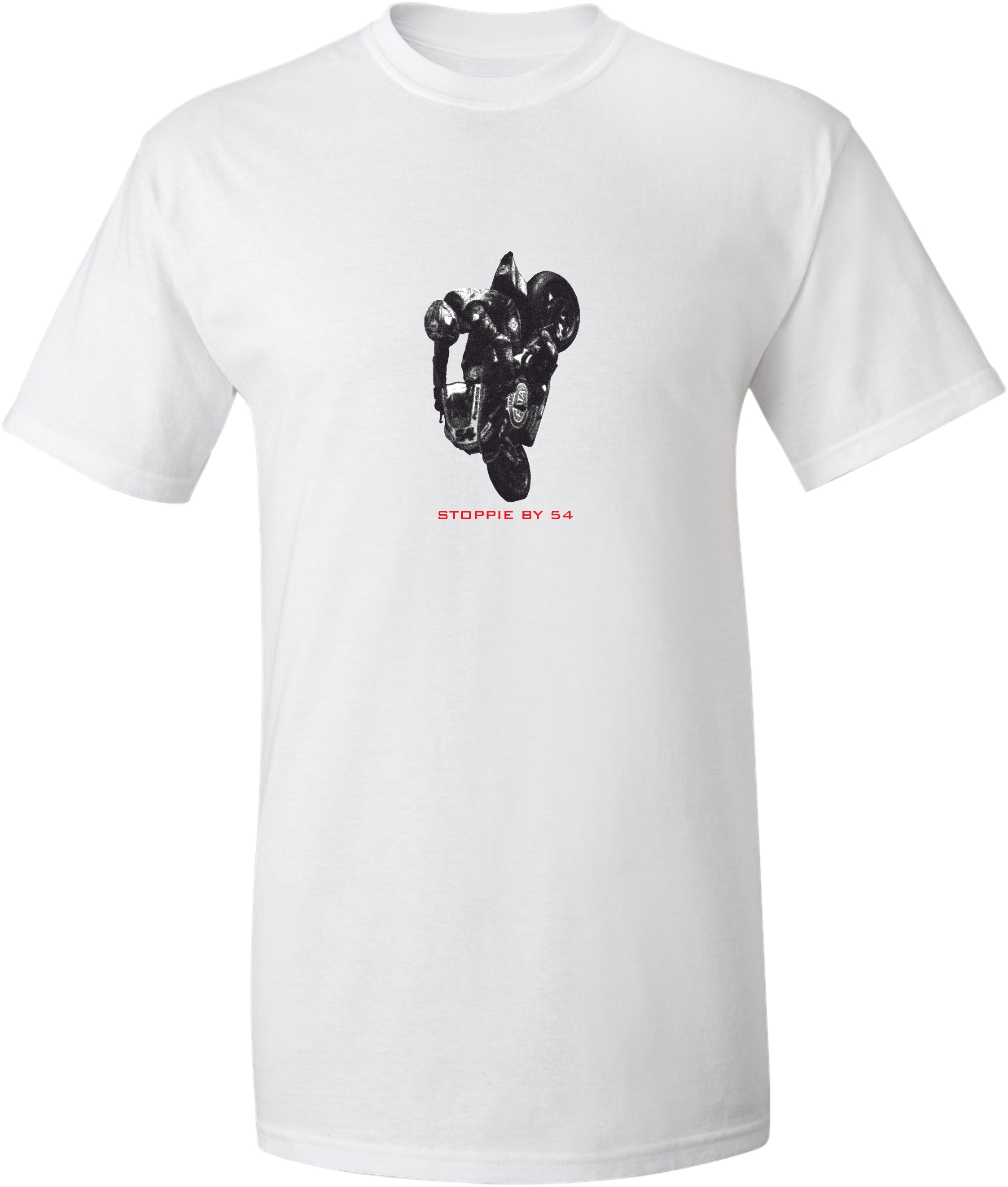 Unisex tričko s potiskem stoppie by 54