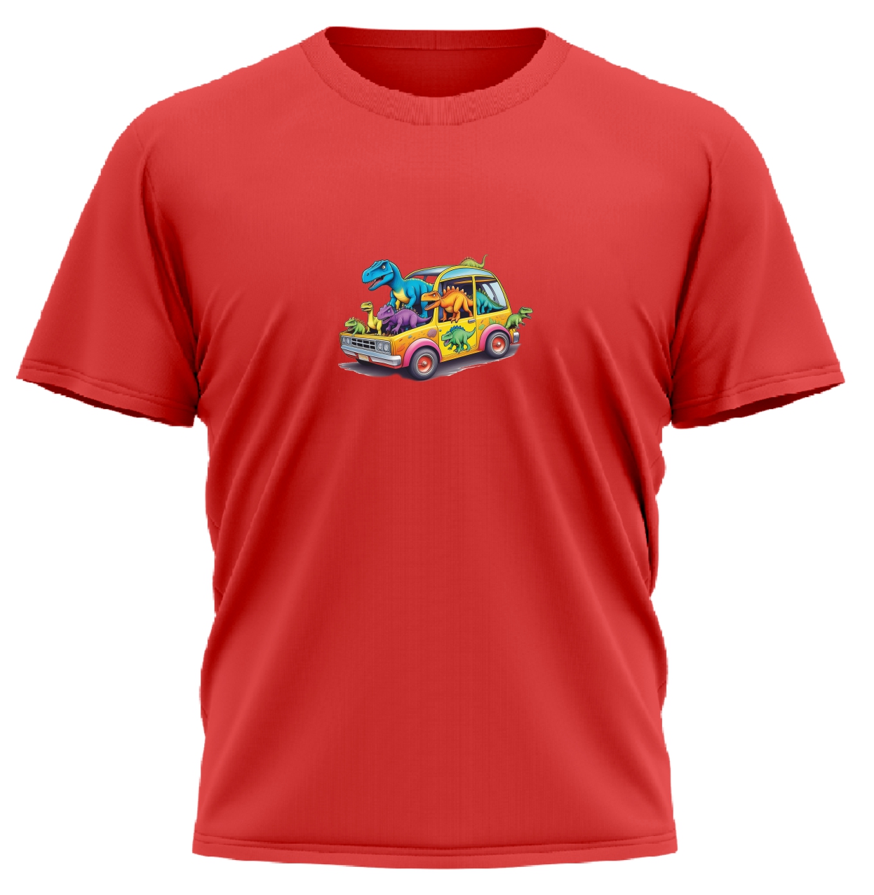 Dětské tričko s potiskem auta s dinosaury