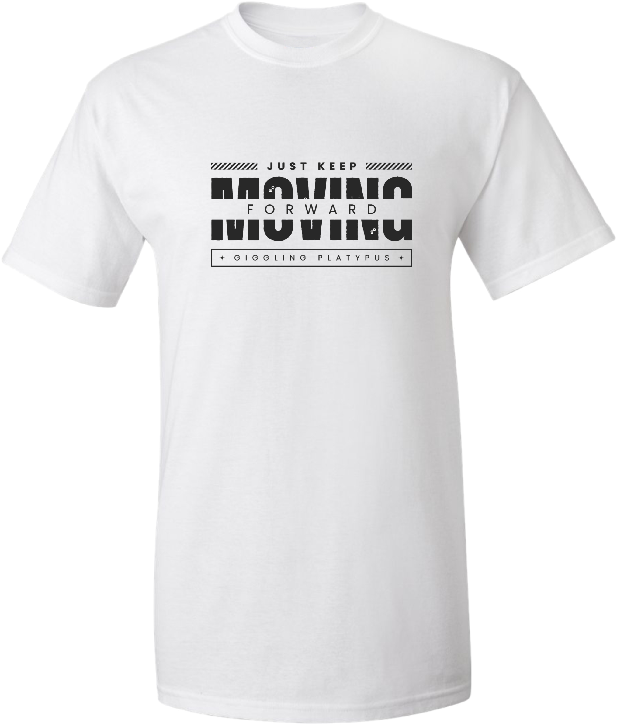 Unisex tričko s nápisem Just Keep Moving