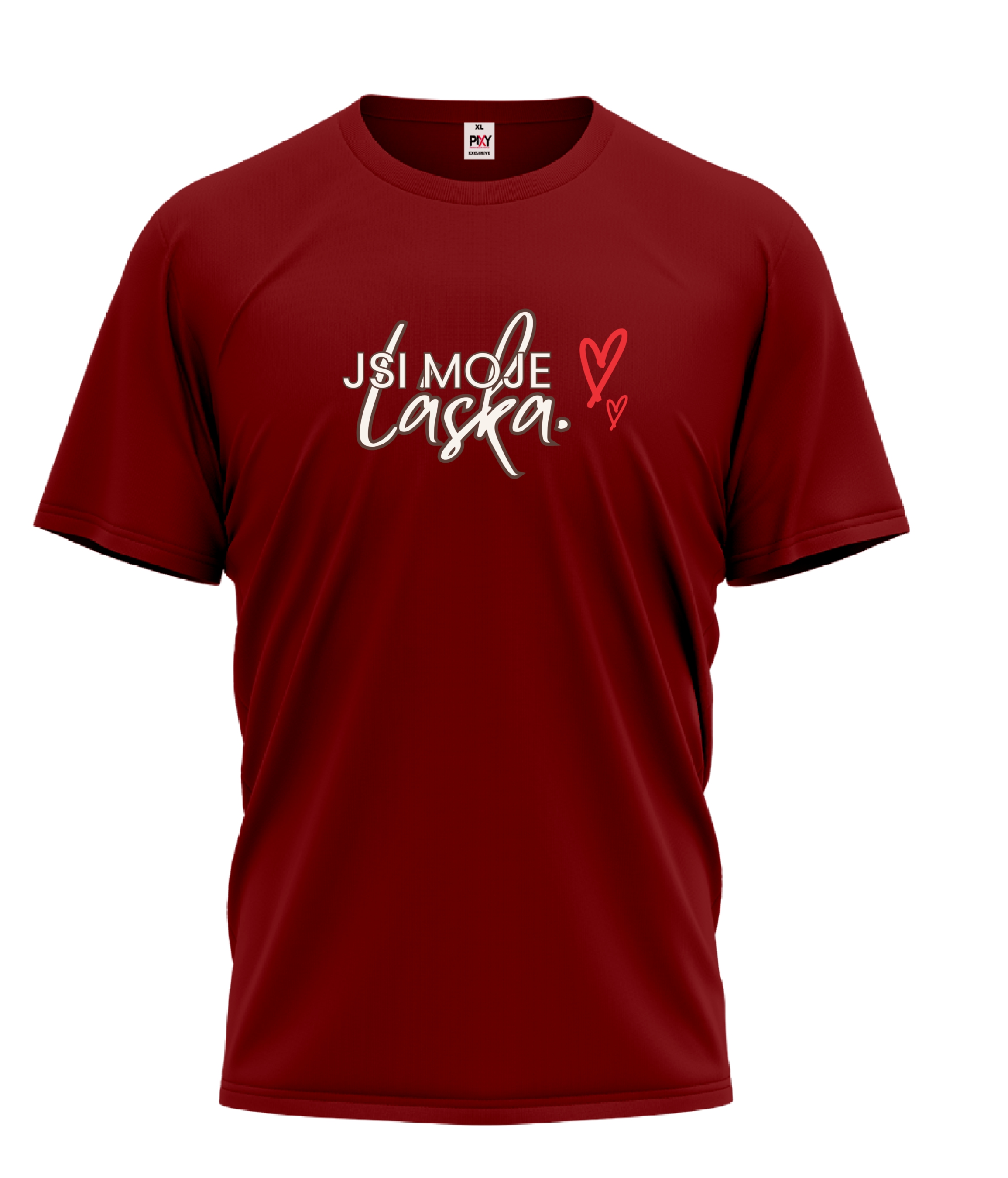 Unisex tričko s nápisem jsi moje láska