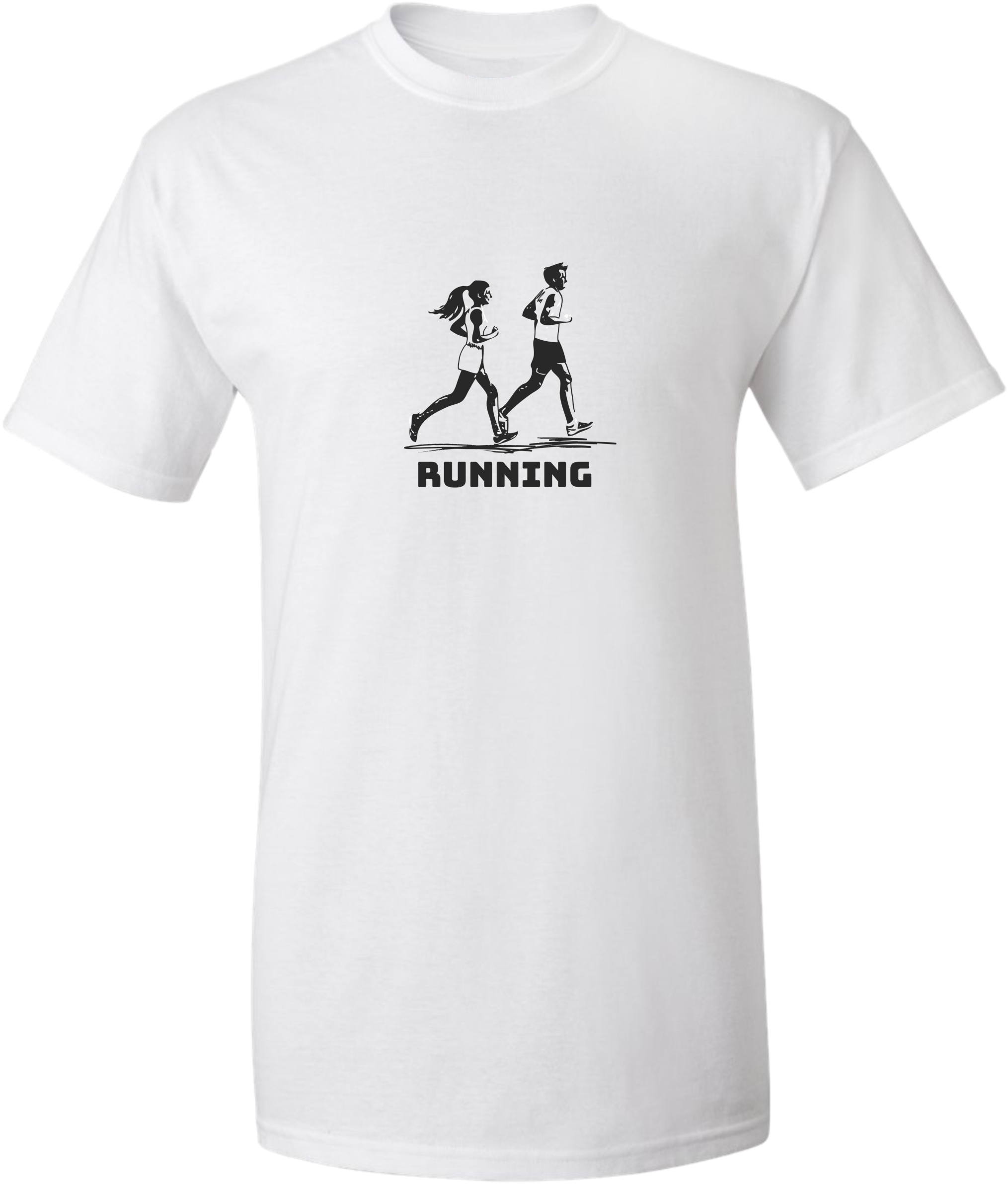 Unisex tričko s nápisem Running