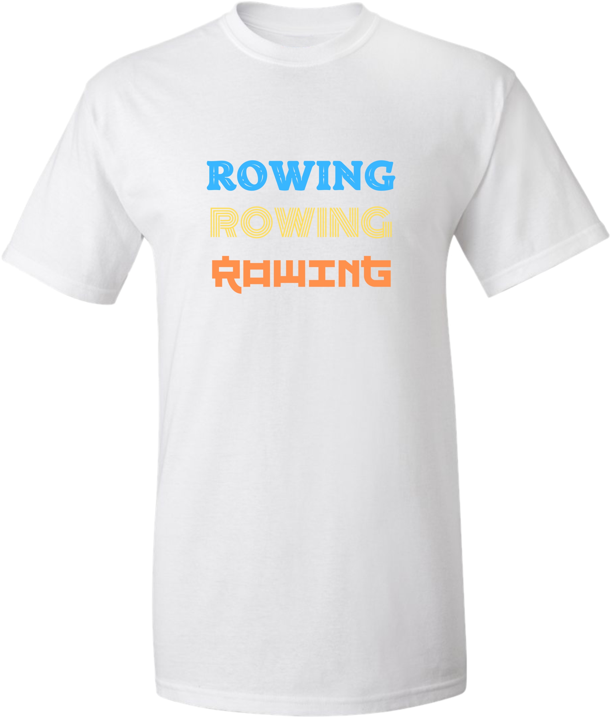 Unisex tričko s nápisem ROWING