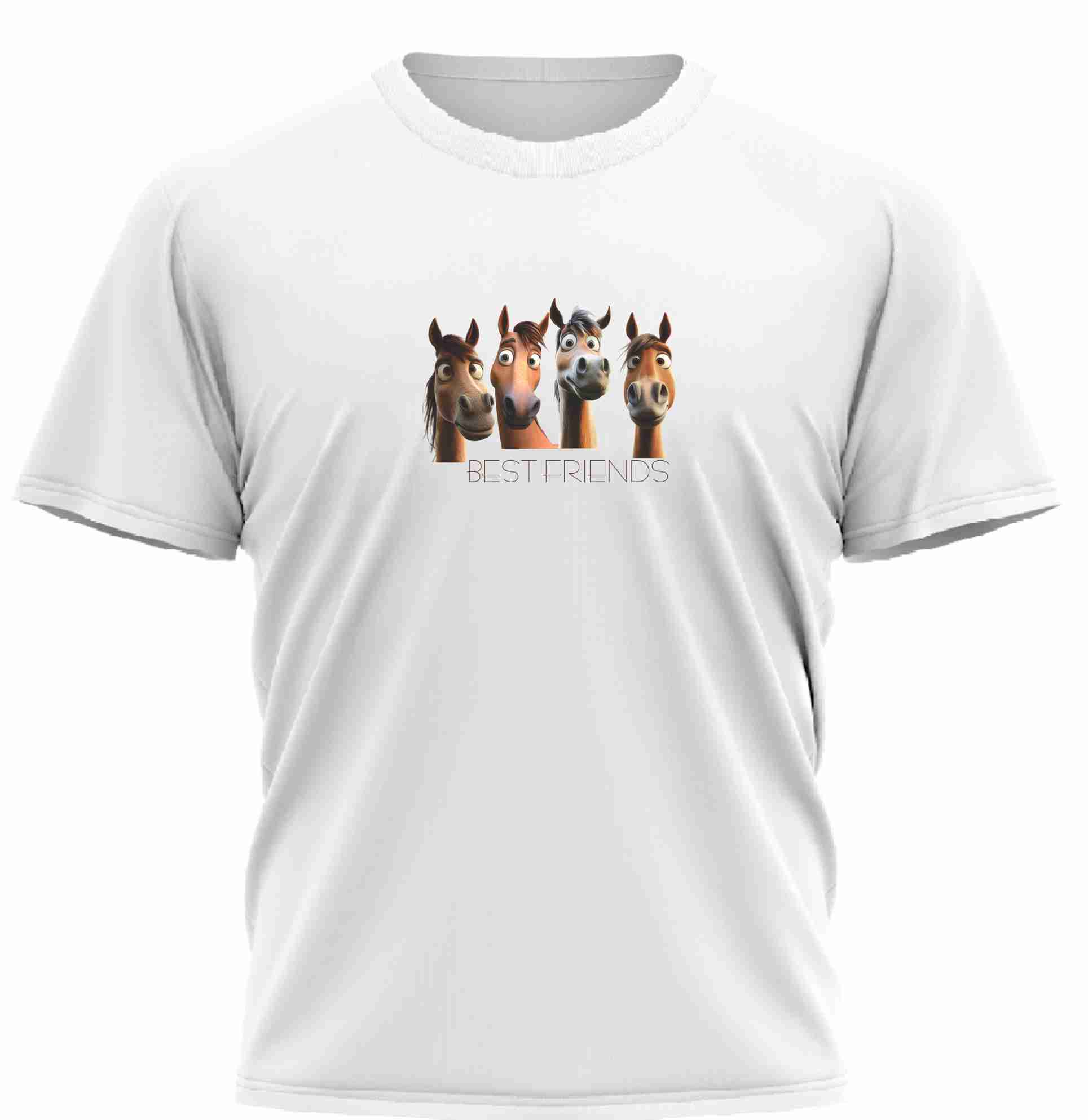 Dětské tričko s potiskem koníků Best Friends