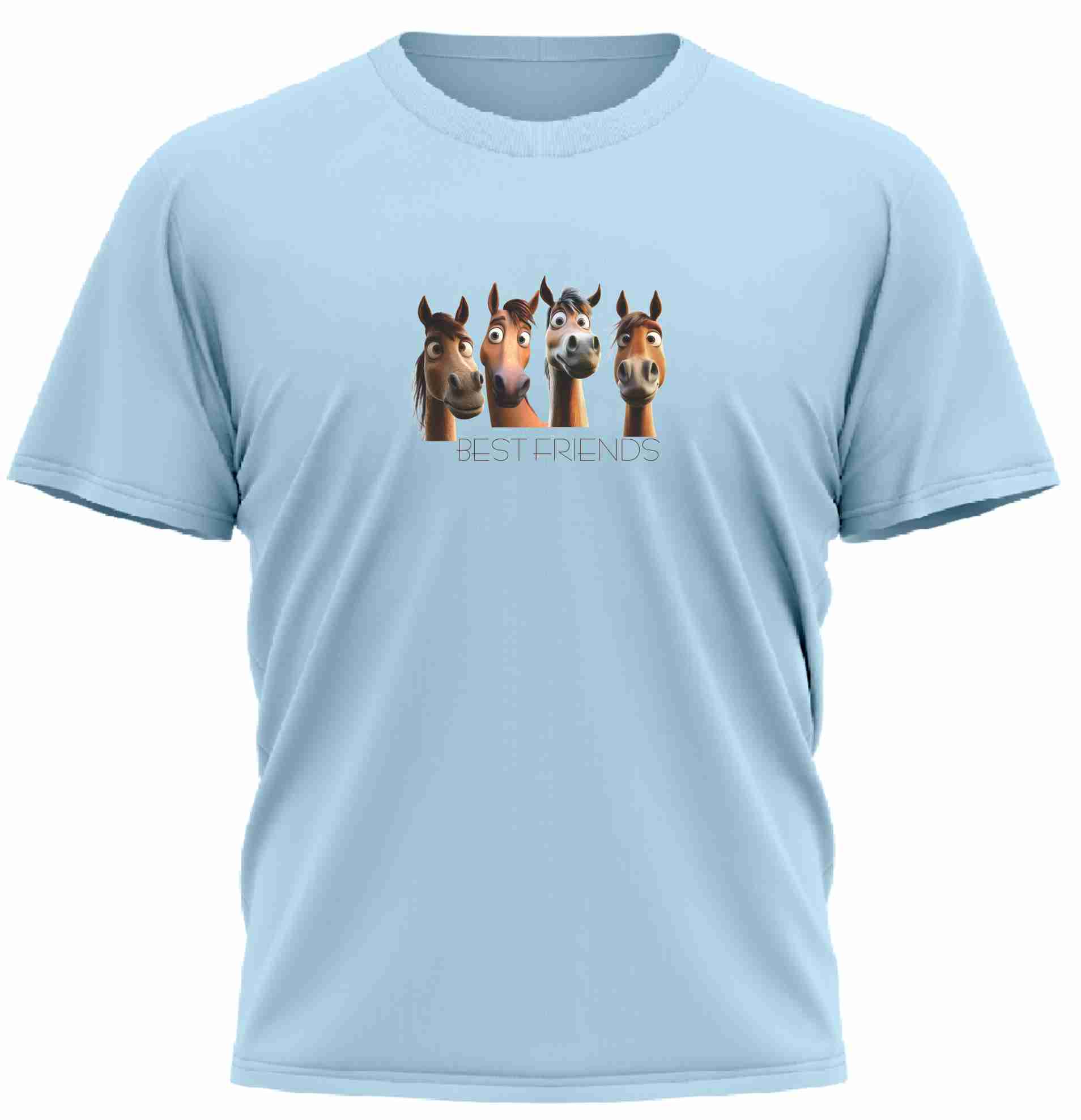 Dětské tričko s potiskem koníků Best Friends
