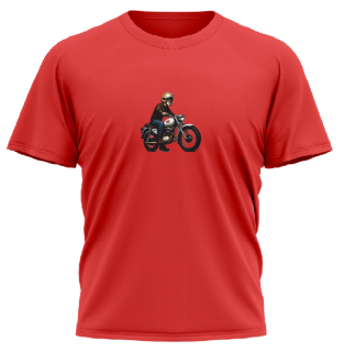 Dětské tričko s potiskem holčičky na moto