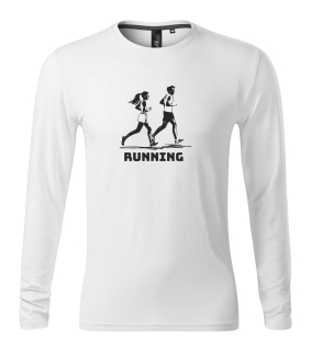 Pánské tričko s dlouhým rukávem s potiskem Running