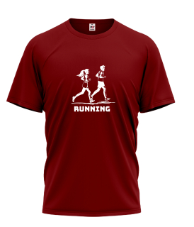 Unisex tričko s nápisem Running