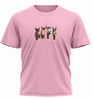 Dětské tričko s potiskem koníků Best Friends